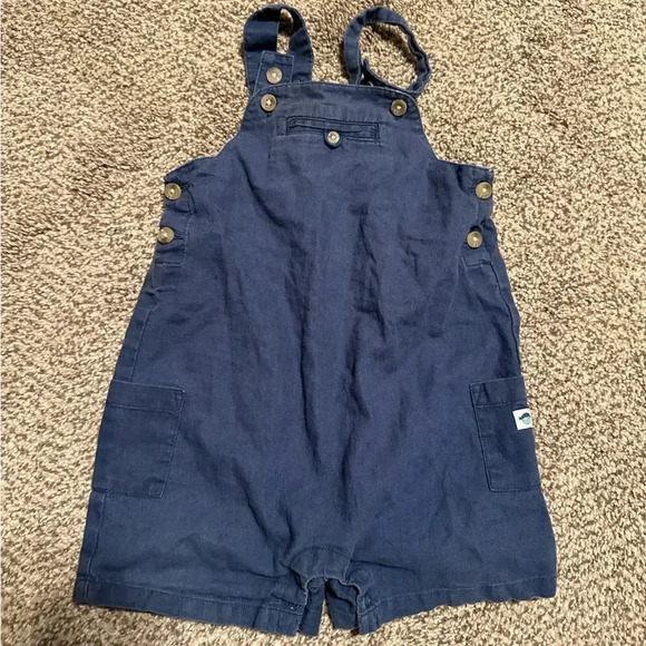 Bundle Janie and Jack Linen Cotton Short Overall Jumper 12-18 Months - Picture 2 of 6